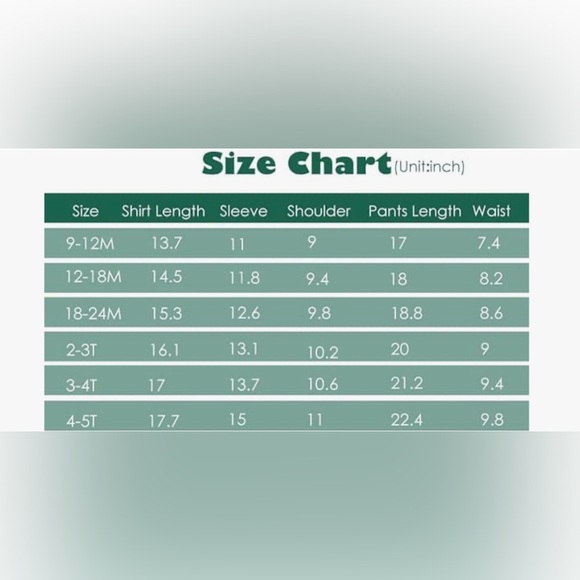 No Brand Hunter Green/Brown/White Toddler Outfit Size 2T-3T - Picture 4 of 4